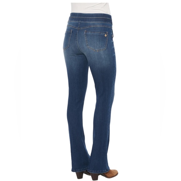 246 Wit & Wisdom Glider High Rise Itty Bitty Boot Mid Blue Artisanal Jean - Picture 4 of 16